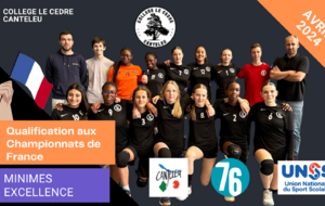 Qualification aux championnats de France UNSS Minimes Filles Excellence