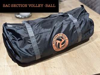 Sac Polochon noir Section Volley-ball