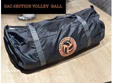 Sac Polochon noir Section Volley-ball