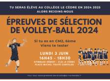 Save The Date Selection pour les futures 6èmes et 5èmes